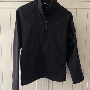 Snozu Performance Men's Black Jacket Winter Ski Snow Coat Full Zip Pockets Sz M